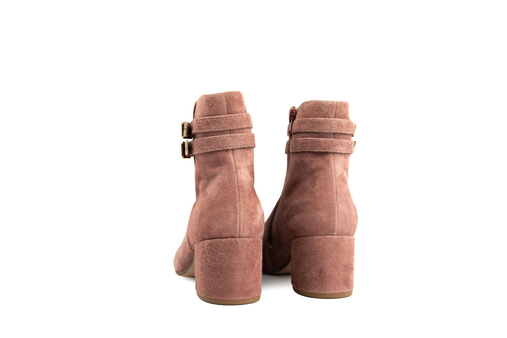 Hogl Enkellaars Freya Darkrose Vintagesuede