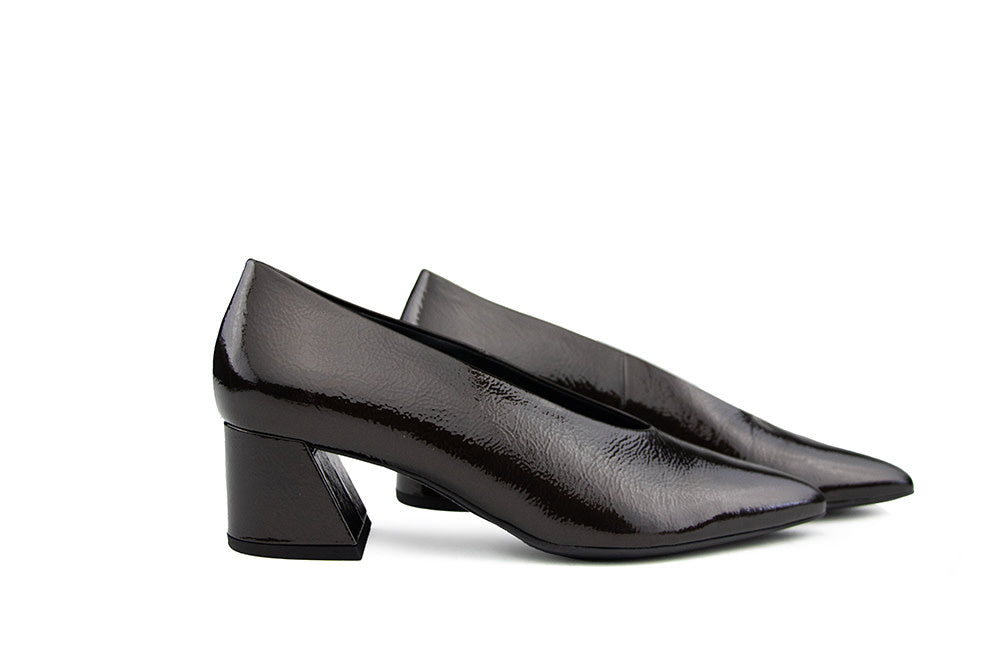Hogl Pump Chocplum Metallic Lak