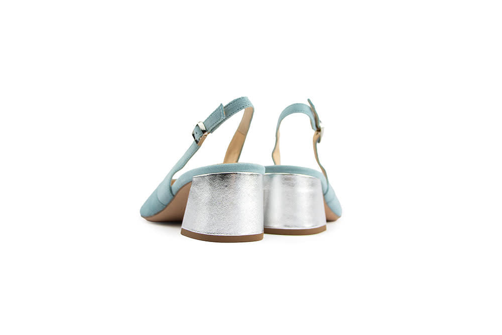 Högl Slingback Pump Skyblue Silver