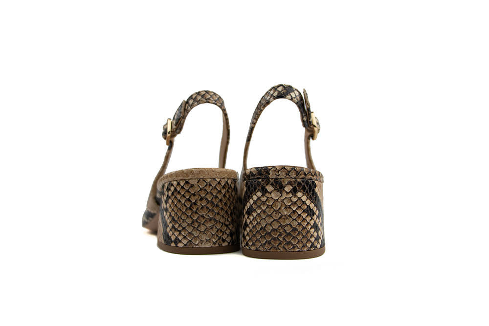 Högl Slingback Pump Camel Snake