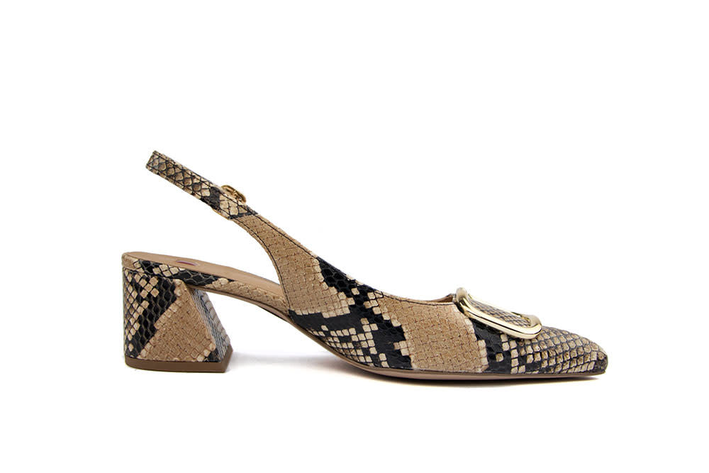 Högl Slingback Pump Camel Snake