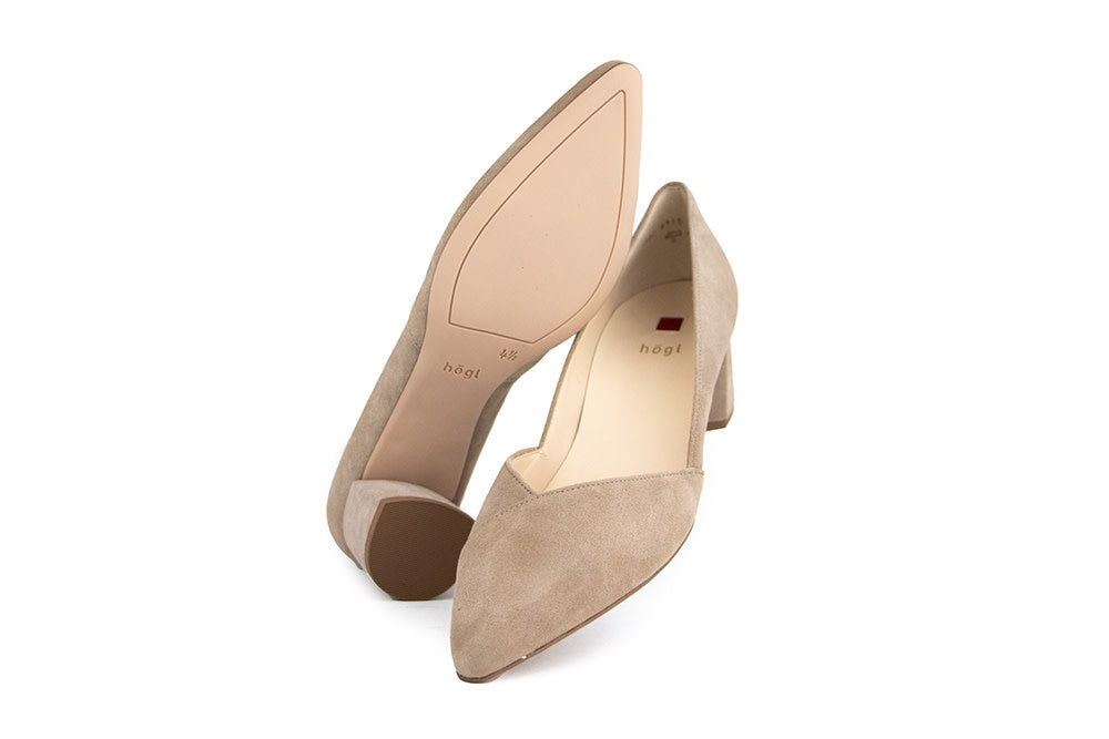Hogl Pump Boulevard Taupe Suede