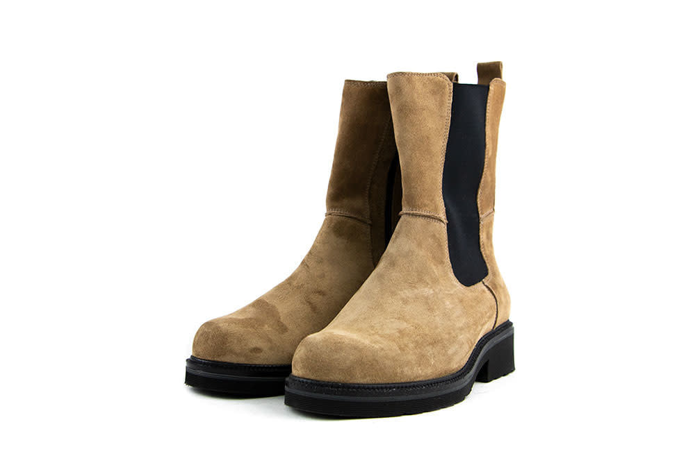 Durea Chelsea Boots Bruin Suede H-leest