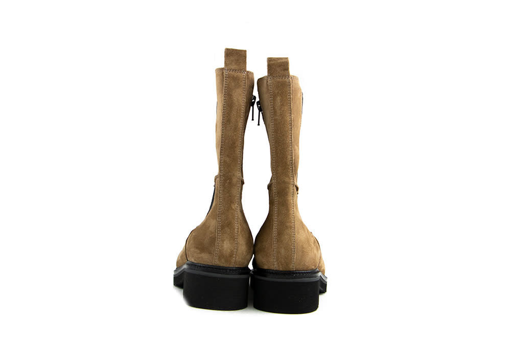 Durea Chelsea Boots Bruin Suede H-leest