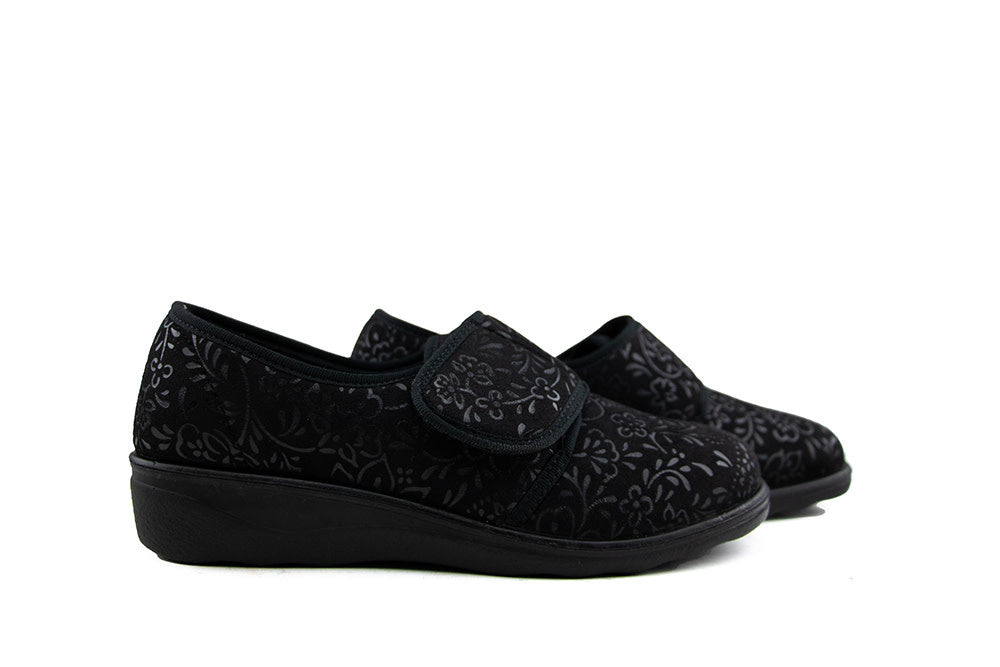 Josef Seibel Klittenband Pantoffel Nice Schwarz