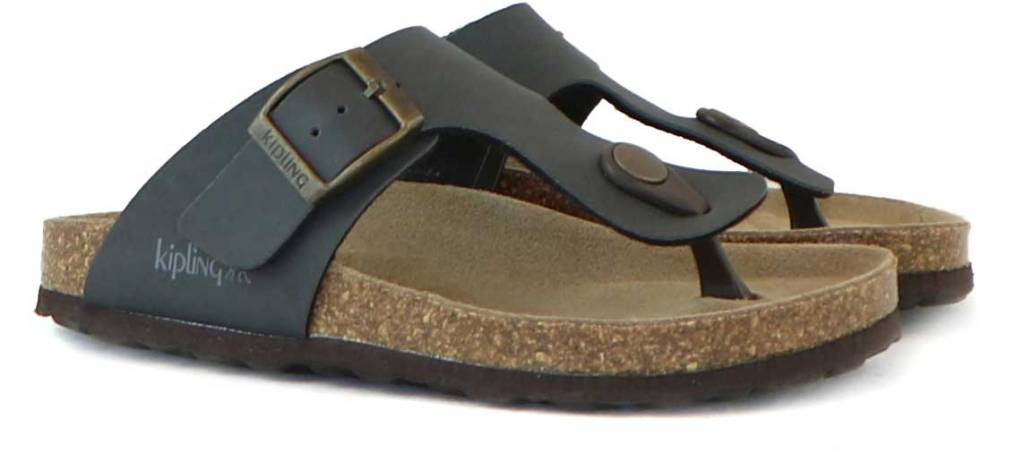 Kipling Teenslippers Donkergrijs