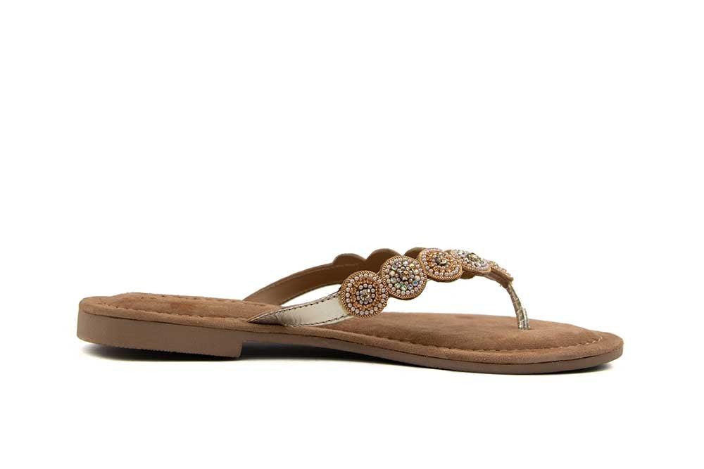 Lazamani Slipper Beads Small Rounds Gold