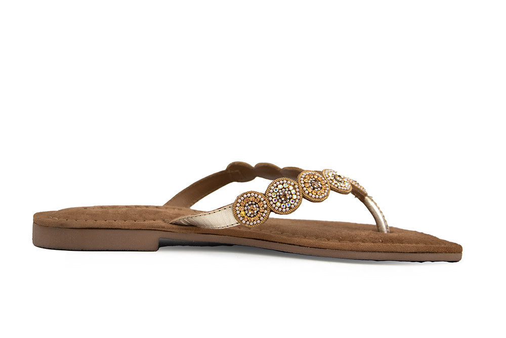 Lazamani Slipper Beads Small Rounds Goud
