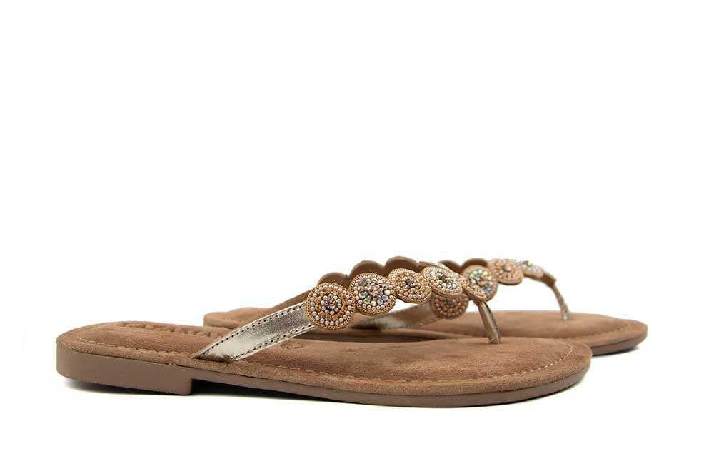 Lazamani Slipper Beads Small Rounds Gold