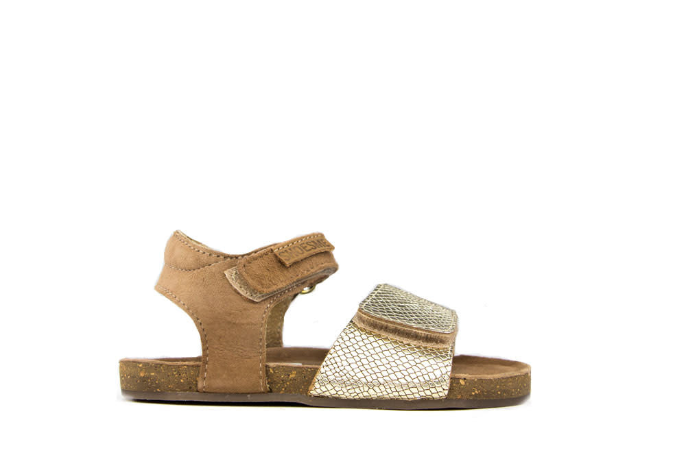 Shoesme Sandaal Light Gold Cognac