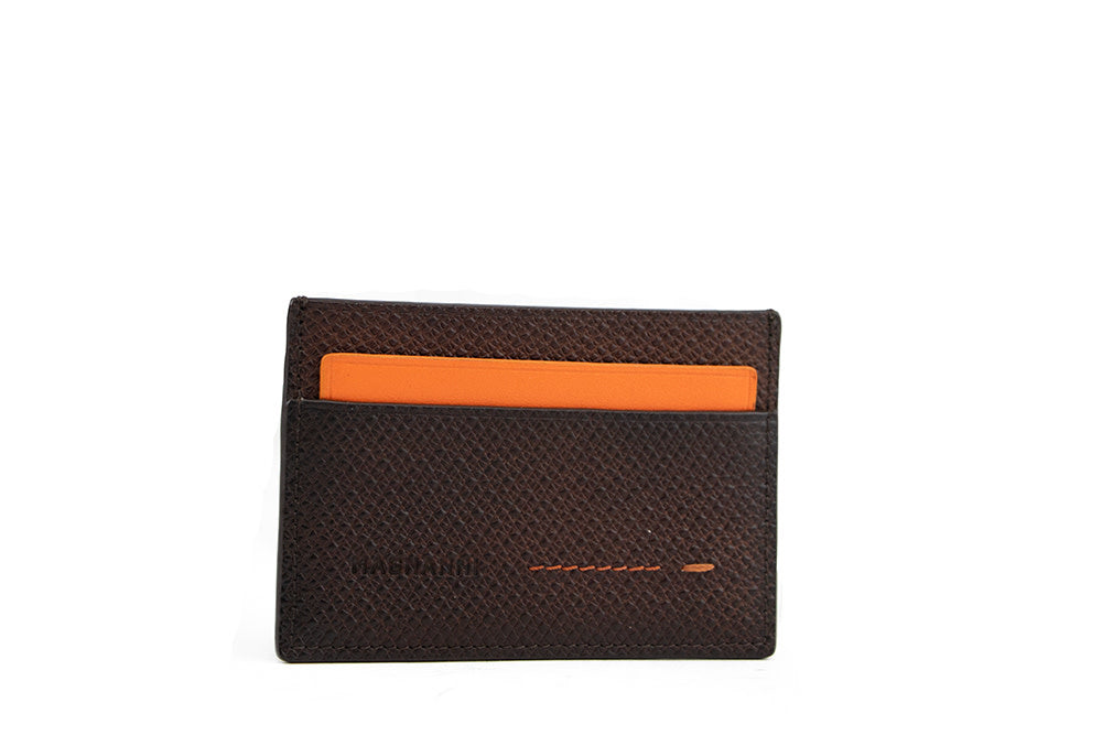 Magnanni Card Holder Grab. Cott Caoba Brown