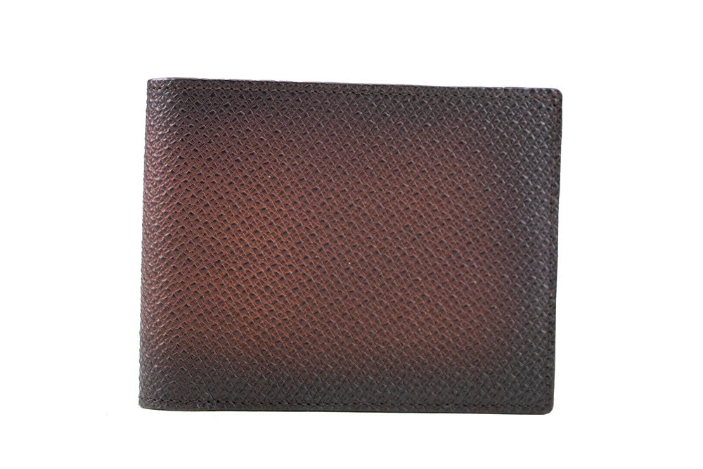 Magnanni Tall Fold Wallet Grab. Cott Caoba Brown
