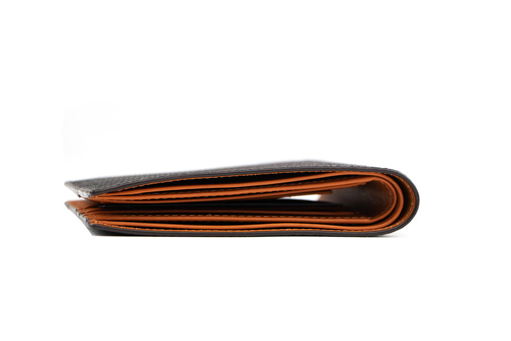 Magnanni Tall Fold Wallet Grab. Cott Caoba Brown