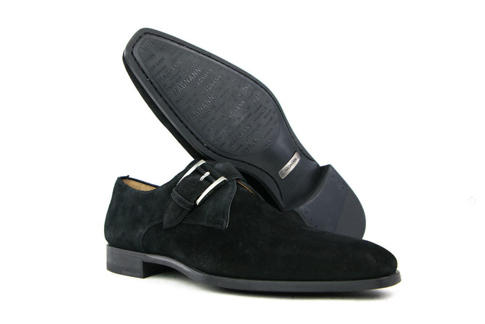 Magnanni Crosta Zwart Suede