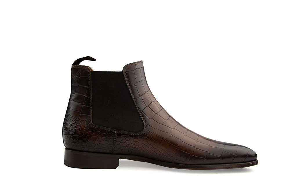 Magnanni Chelsea Cacao Mid Brown Grab.Alligator