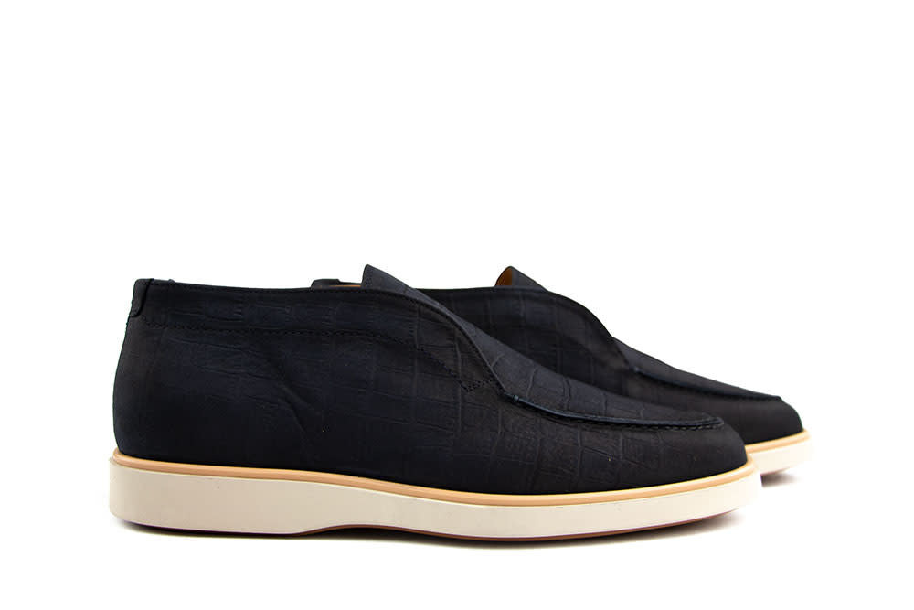 Magnanni Hoge Loafer Navy Grab. Lousiana