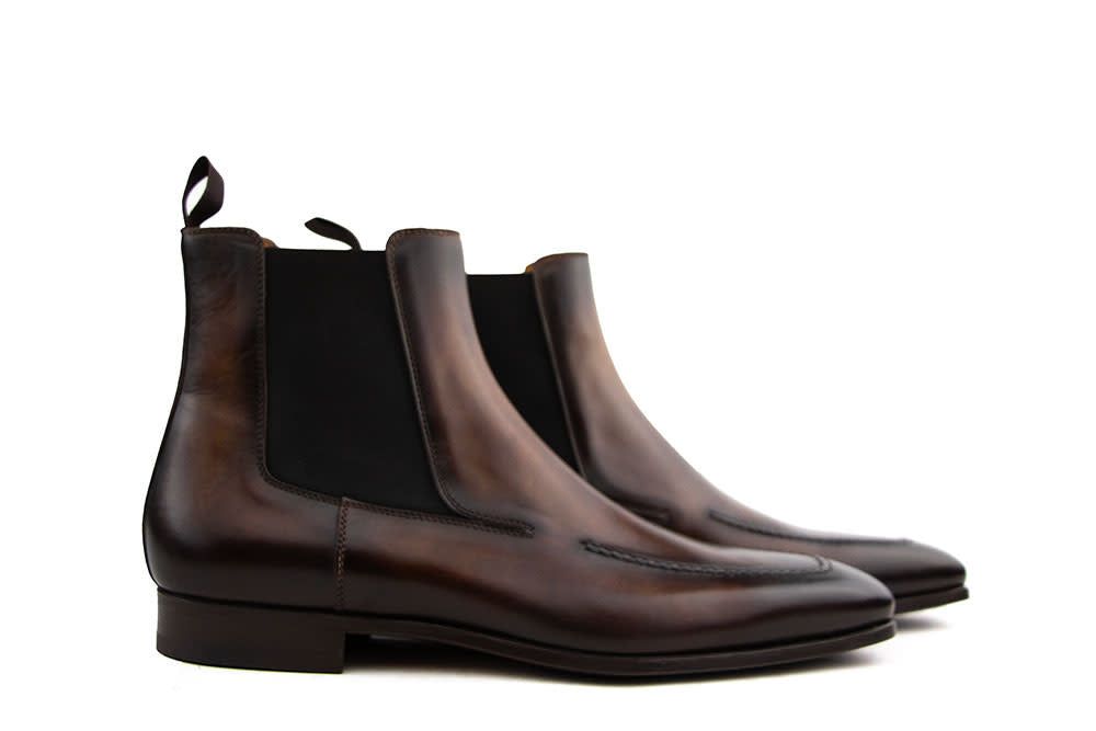 Magnanni Chelsea Boots Tabaco Brown Wind
