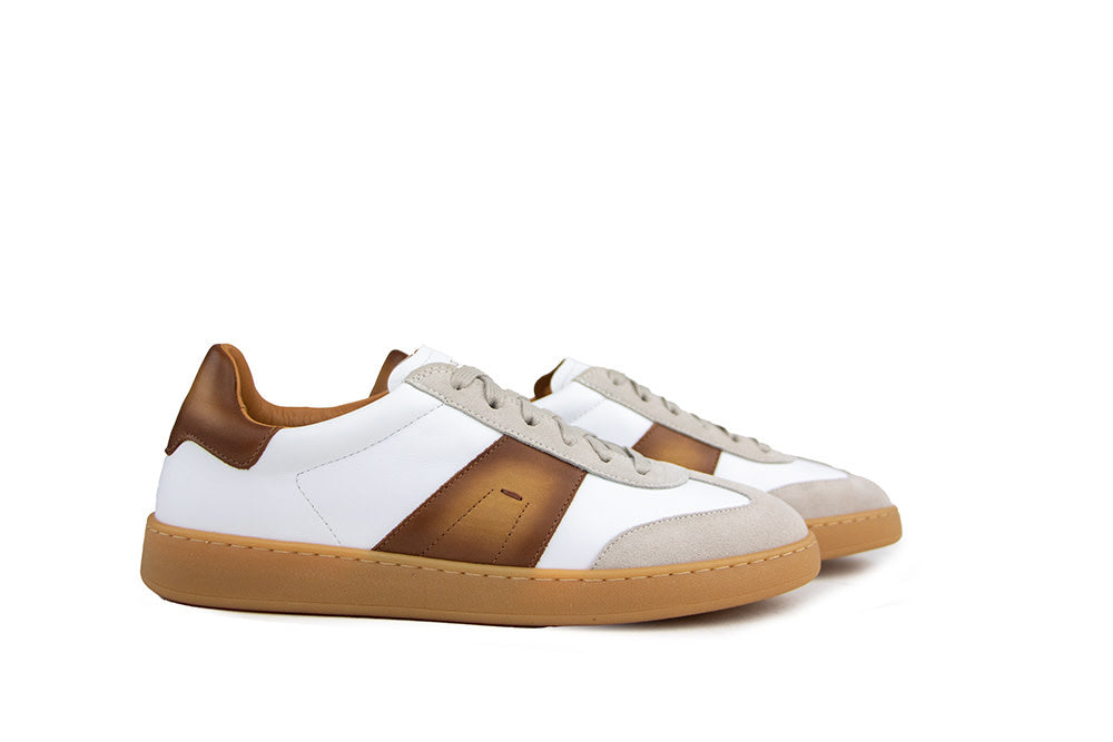Magnanni Sneaker Primera Crosta Bone Bowen White