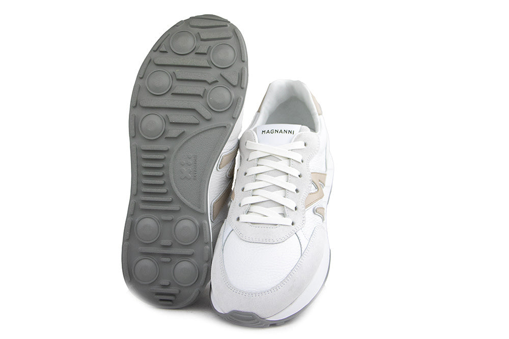 Magnanni Sneaker Yoki White Crosta Rugo
