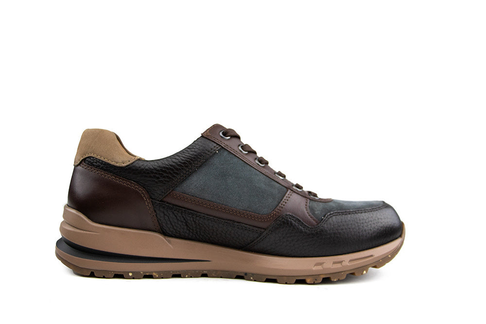 Mephisto Sneaker Bradley Dark Brown Grey