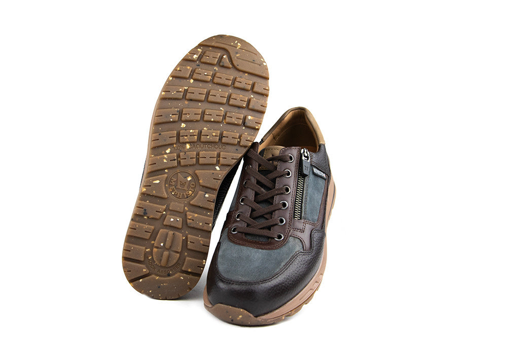 Mephisto Sneaker Bradley Dark Brown Grey