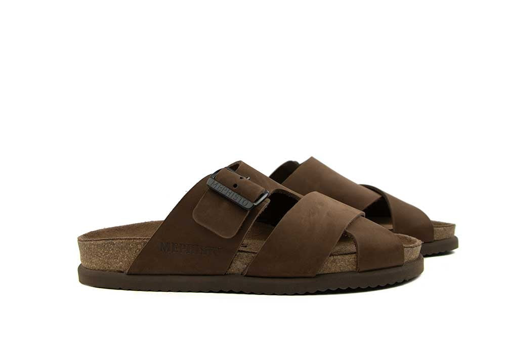 Mephisto Slipper Nordine Dark Brown Scratch