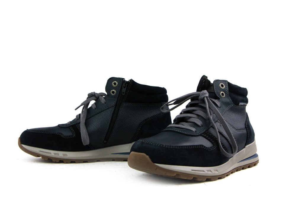 Mephisto Hoge Veterschoen Boran Blauw