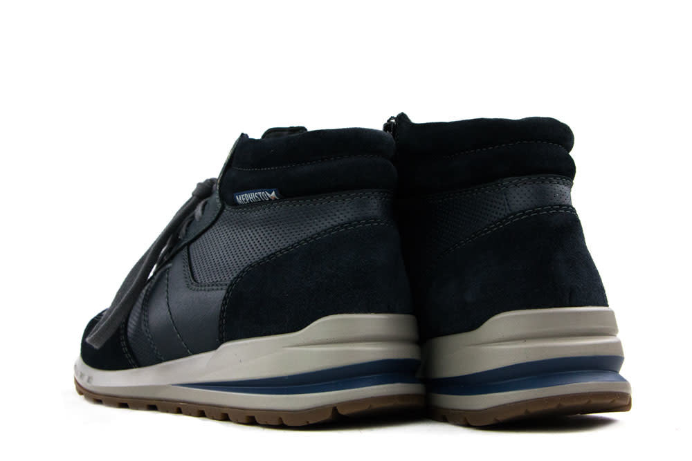 Mephisto Hoge Veterschoen Boran Blauw
