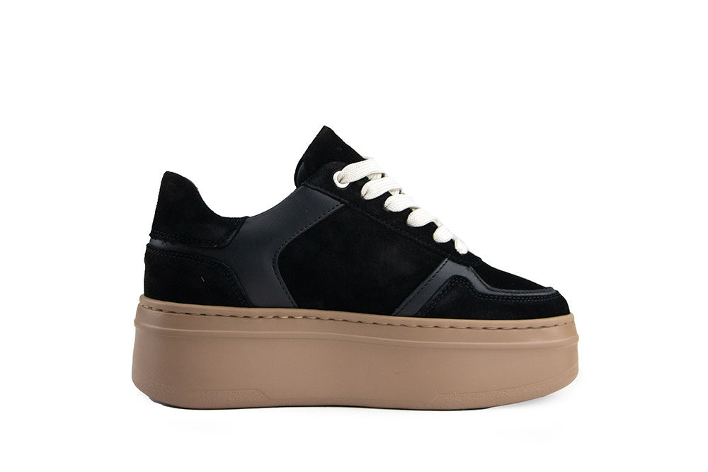 Nubikk Bayou Platform Black Combi Mocca
