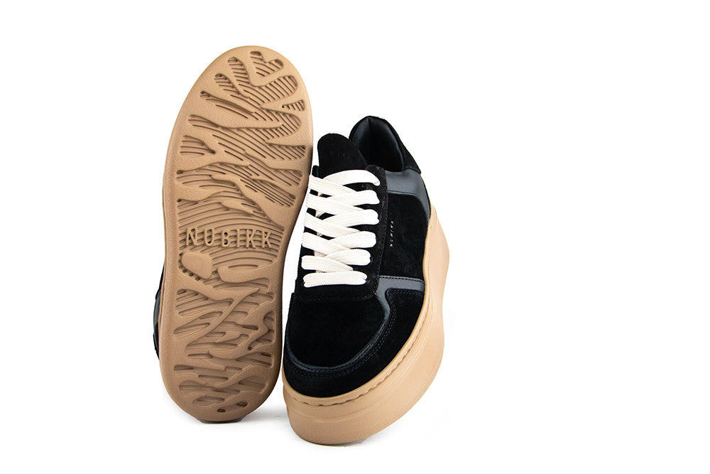 Nubikk Bayou Platform Black Combi Mocca