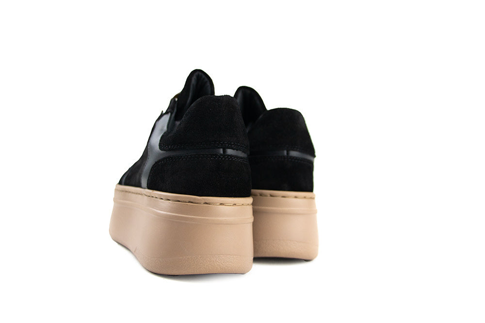 Nubikk Bayou Platform Black Combi Mocca
