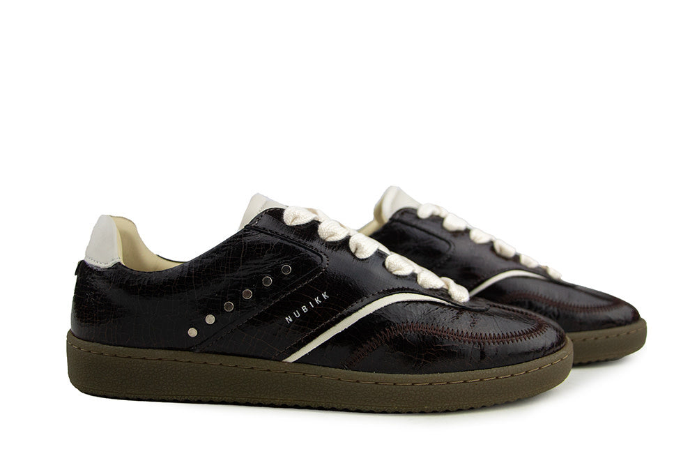 Nubikk Ray Owen Studs Dark Brown Craquele