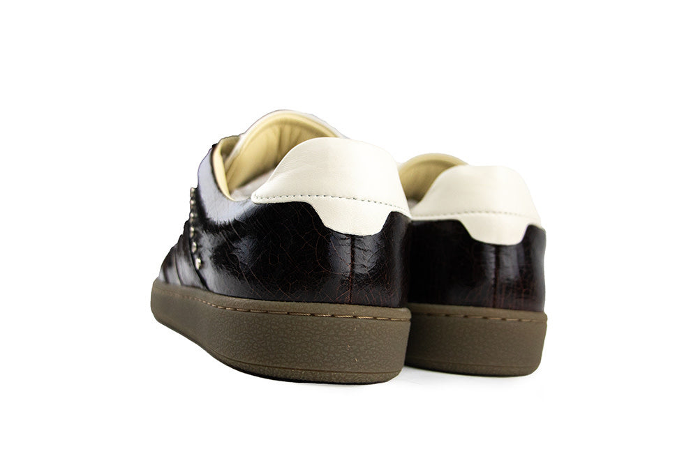 Nubikk Ray Owen Studs Dark Brown Craquele