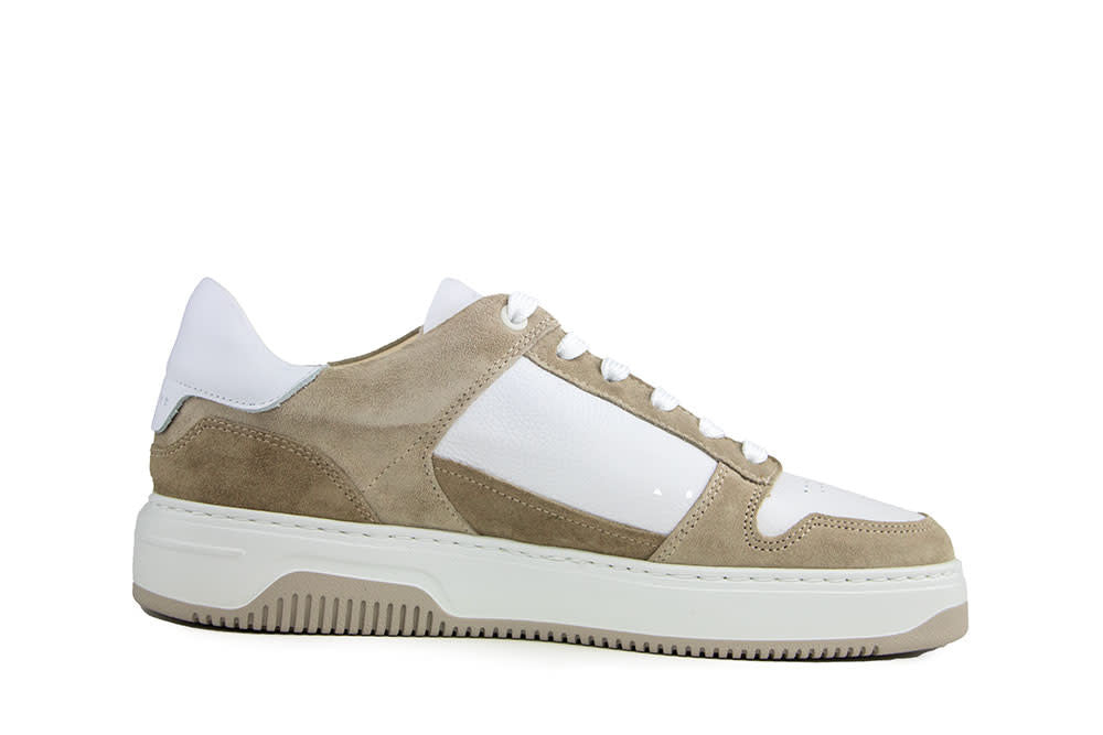Nubikk Basket Court White Leather Mist