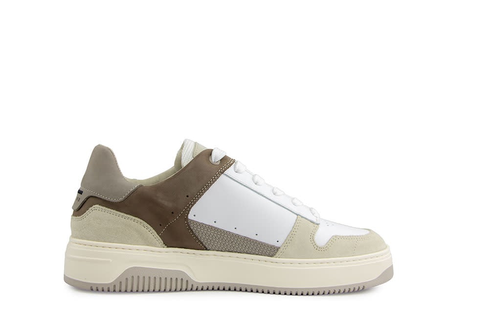 Nubikk Basket Court White Combi Taupe