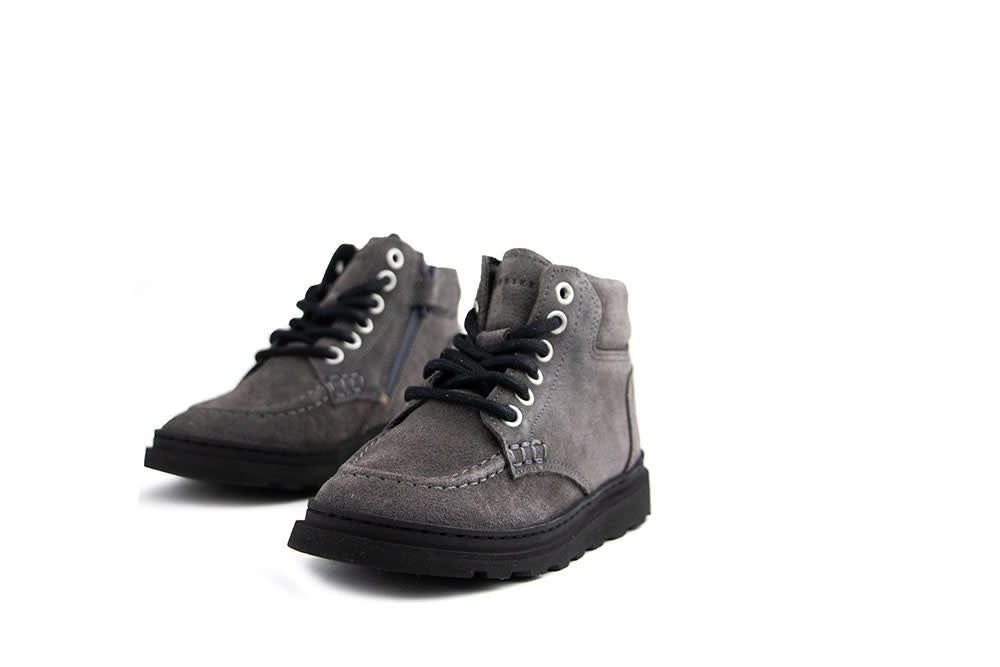 Nubikk Jonah Polar Fur JR Dark Grey Suede
