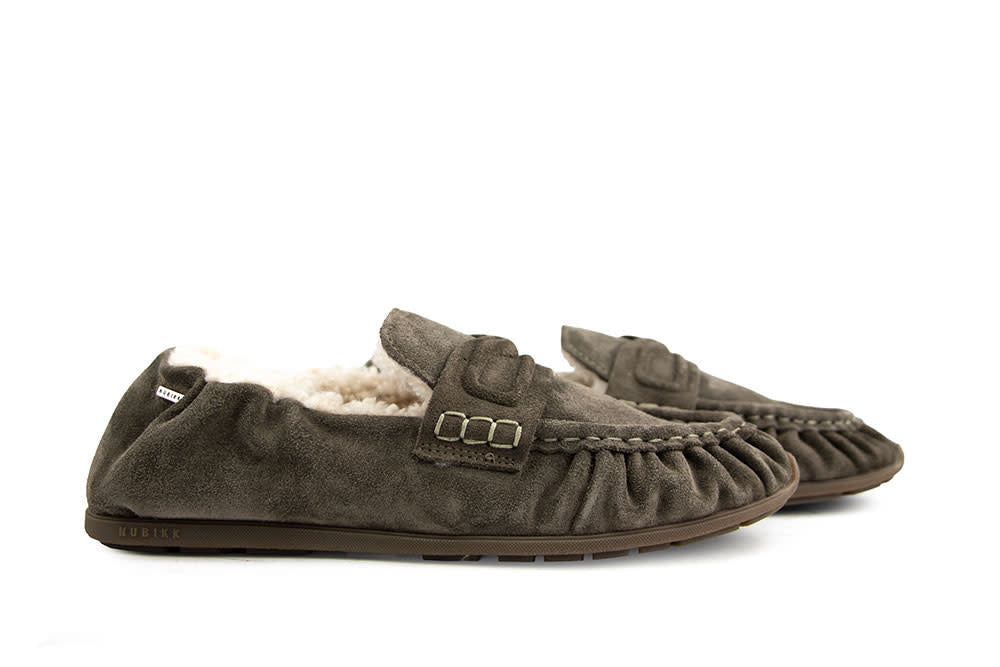 Nubikk Riley Mio Fur Dark Grey Suede