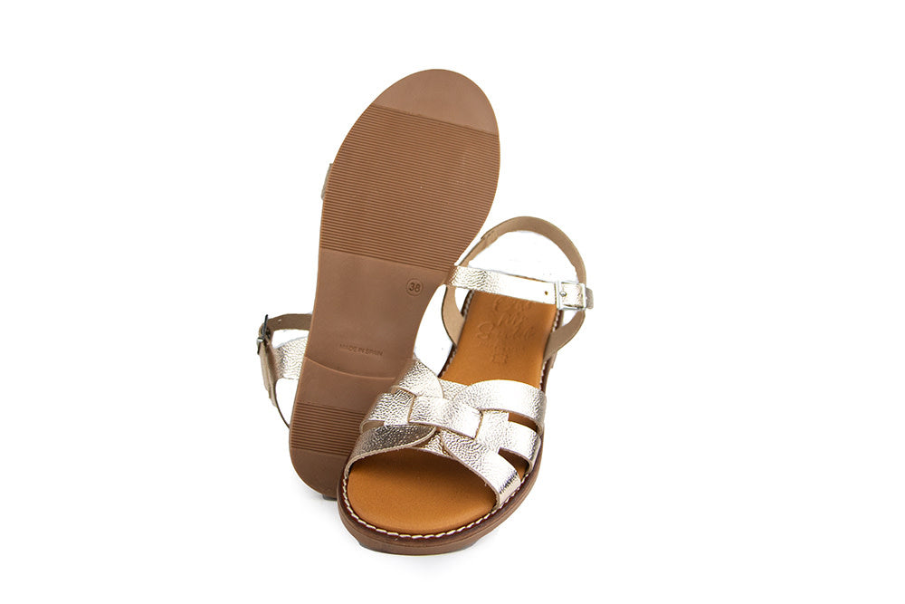 O My Sandals Sandaal Duna Champagne