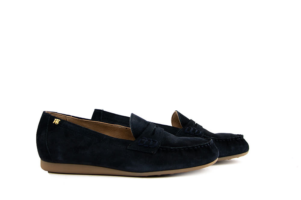 Paul Green Mocassin Loafer Blau Space Soft Suede
