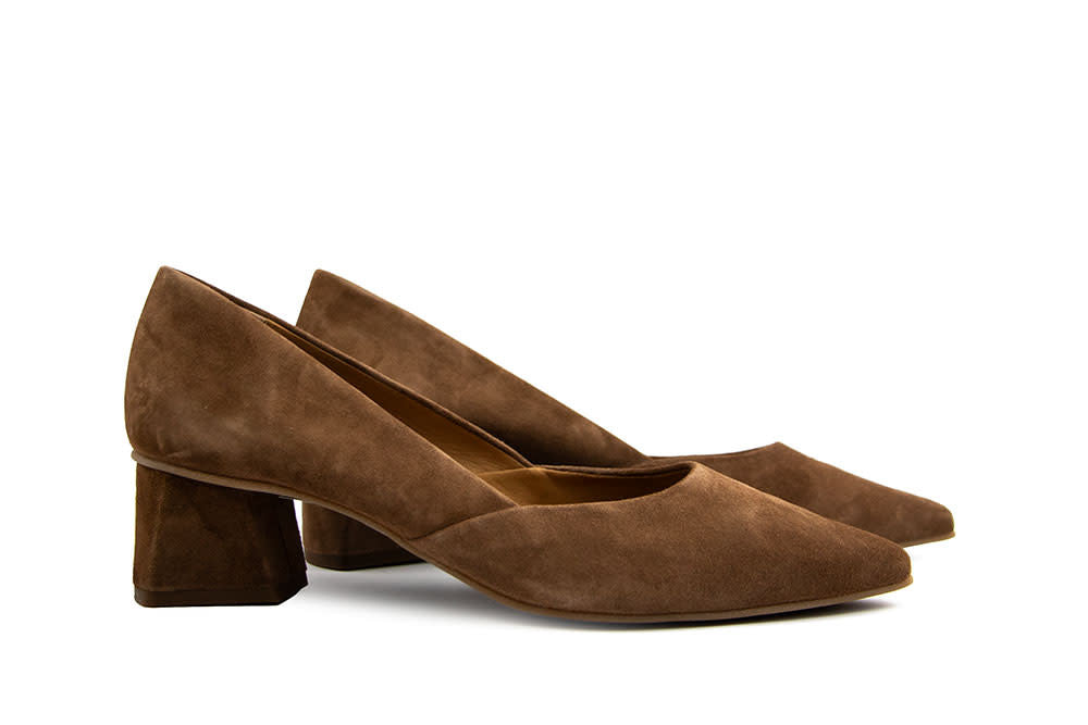 Paul Green Pump Braun Nut Samtziege