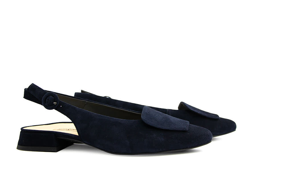 Paul Green Slingback Blau Samtziege
