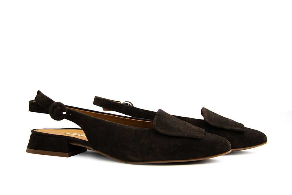 Paul Green Slingback Braun Moro Samtziege
