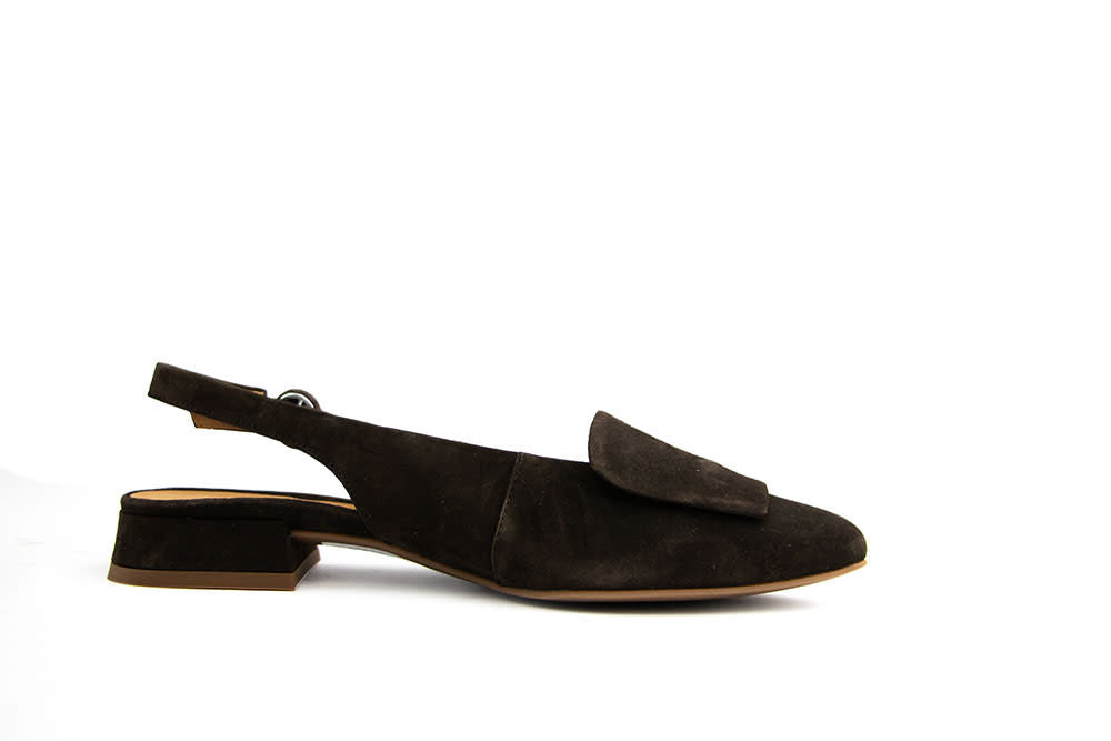 Paul Green Slingback Braun Moro Samtziege