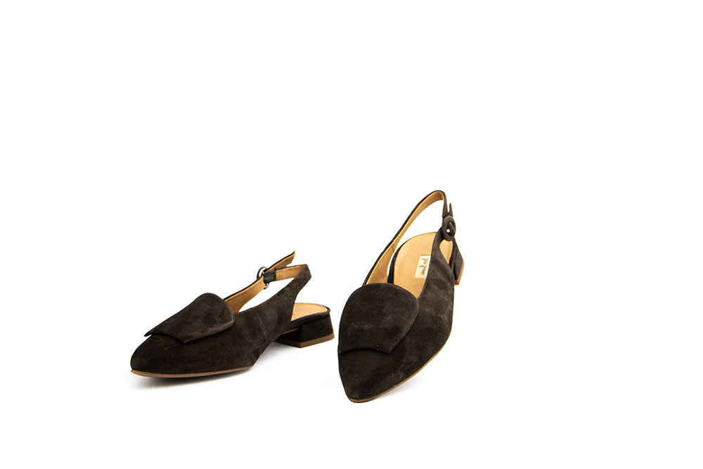 Paul Green Slingback Braun Moro Samtziege