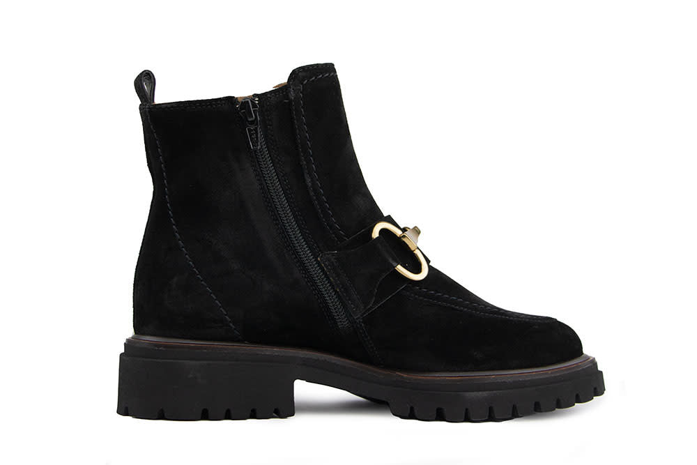 Paul Green Enkellaars Bit Soft Suede Black