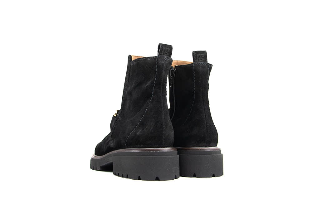 Paul Green Enkellaars Bit Soft Suede Black