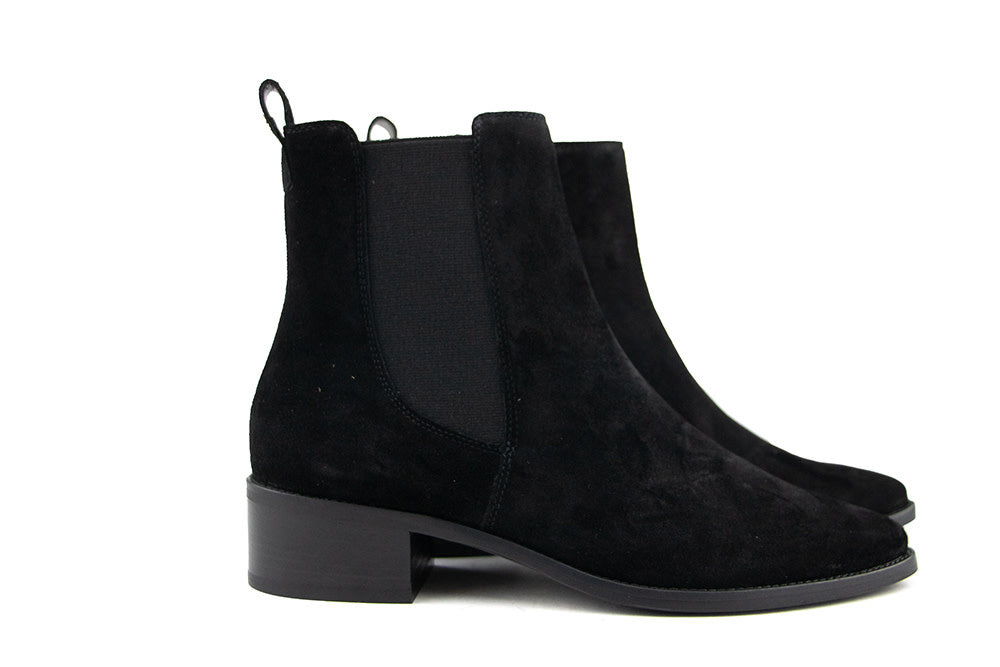 Paul Green Enkellaars Black Suède