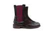 Pertini Chelsea Boot Gator Burdeos Daino Prugna