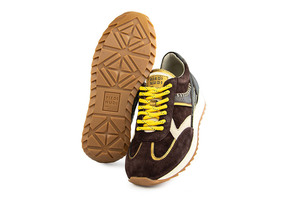 Piedi Nudi Sneaker Harlem Dark Brown