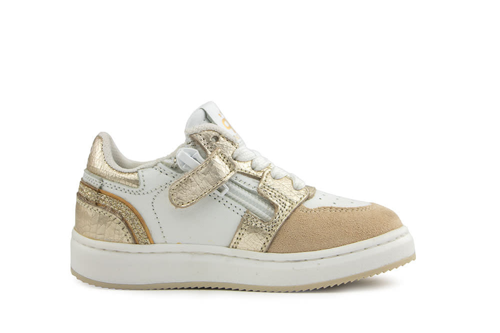 Pinocchio Sneaker Platina Wit Combi
